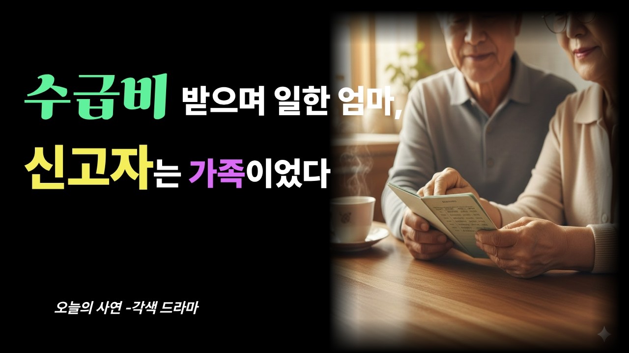 기초생활수급 받으며 몰래 일한 엄마    결국 가족 신고로 모든 걸 잃었습니다  부정수급