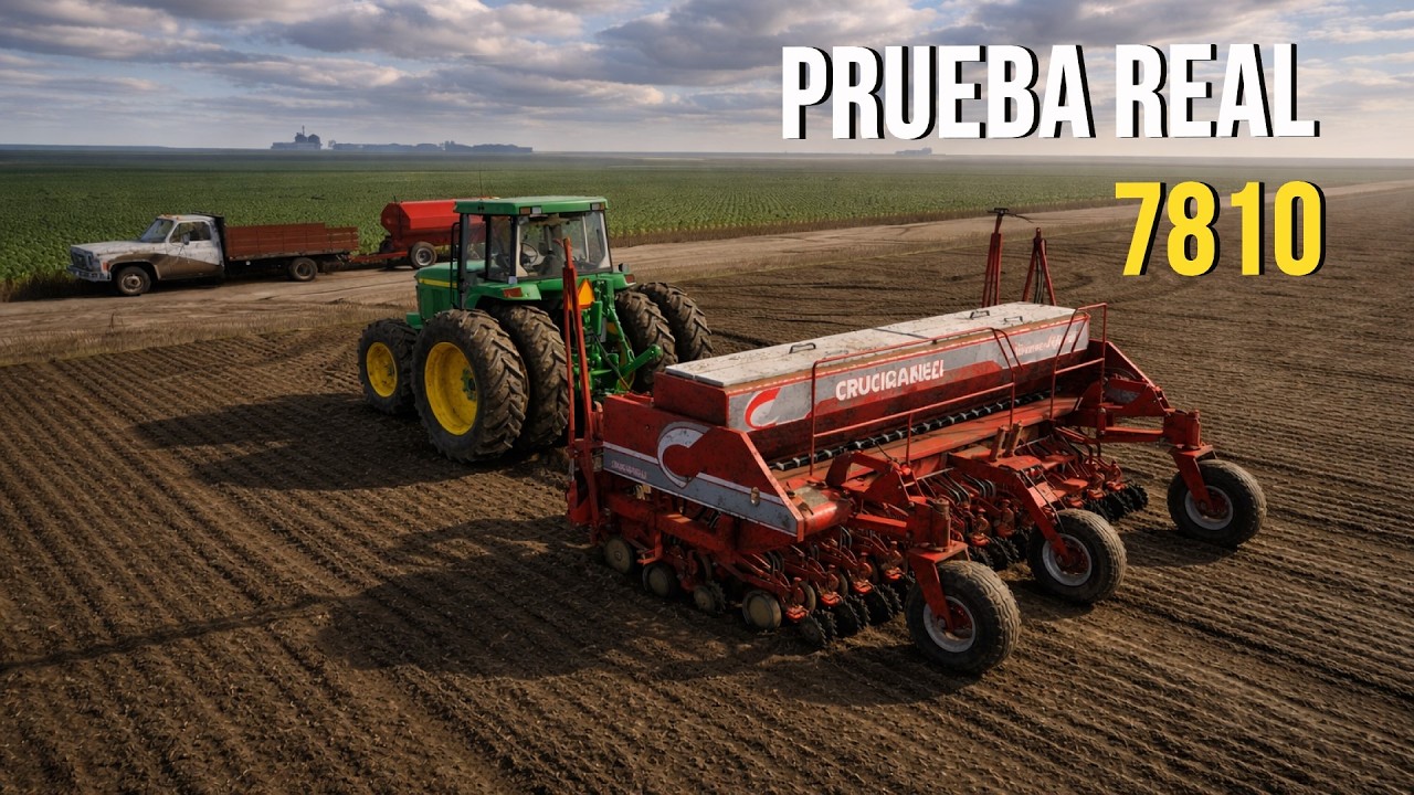 El 7810 A PRUEBA: SIEMBRA, BARRO y PRIMEROS GRANOS en la NUEVA PLANTA 🌾 | FS25 RESHADE GAMEPLAY