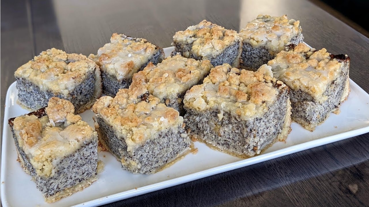 Die saftigsten Mohnschnitten| schritt für schritt erklärt| backen kann jeder/Mohnkuchen mit Streusel