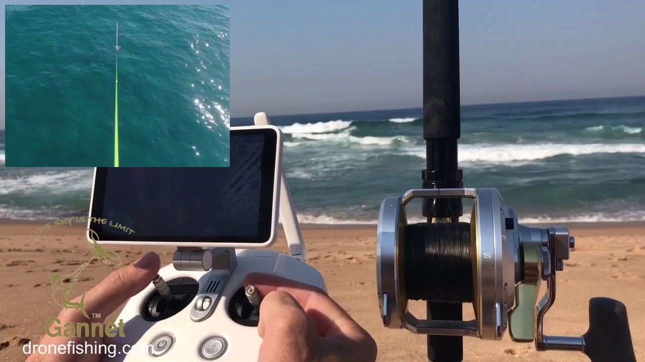 Drone fishing with a Phantom and massive Shark baits