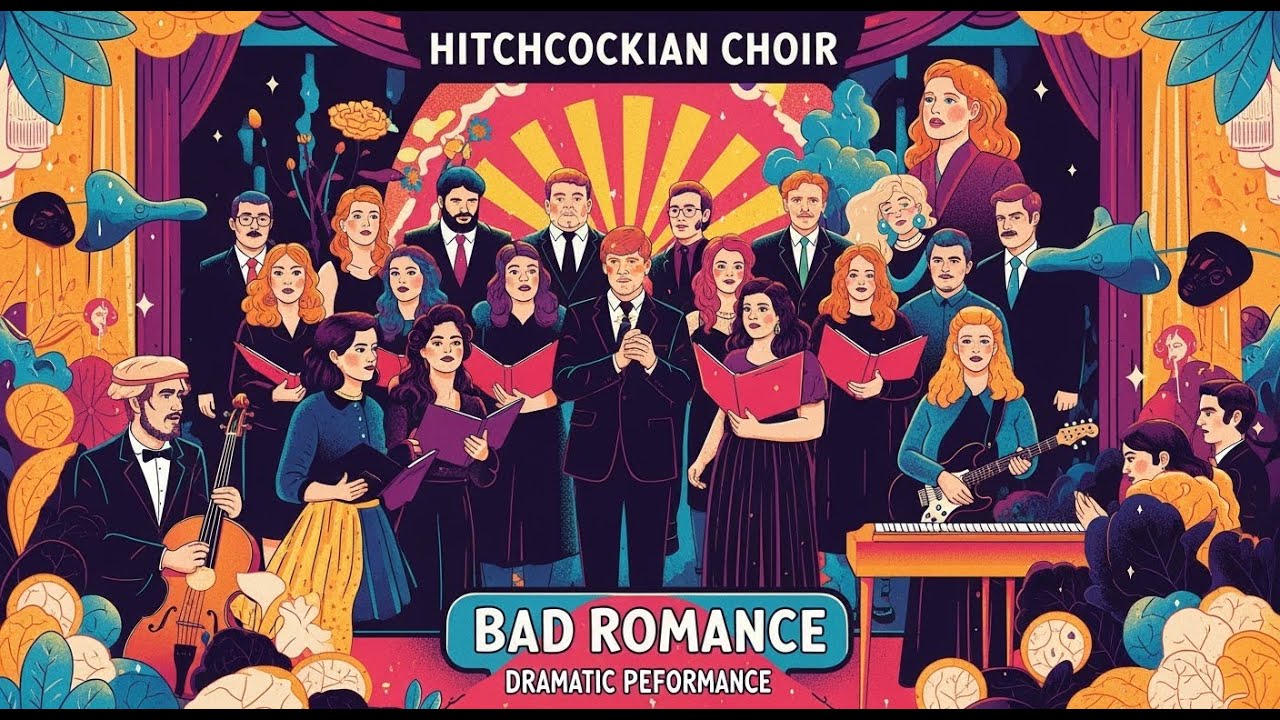Marsh Choir sings Bad Romance: Hitchcockian twist
