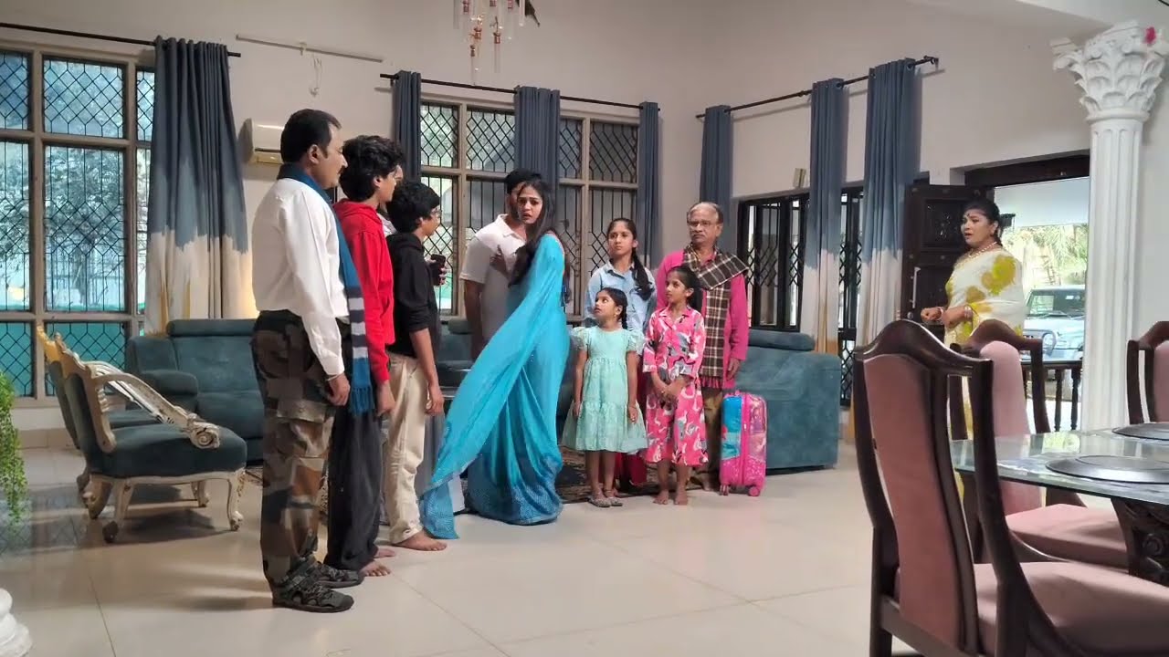 Nindu Noorella Savasam serial bhagi entry scene Making 