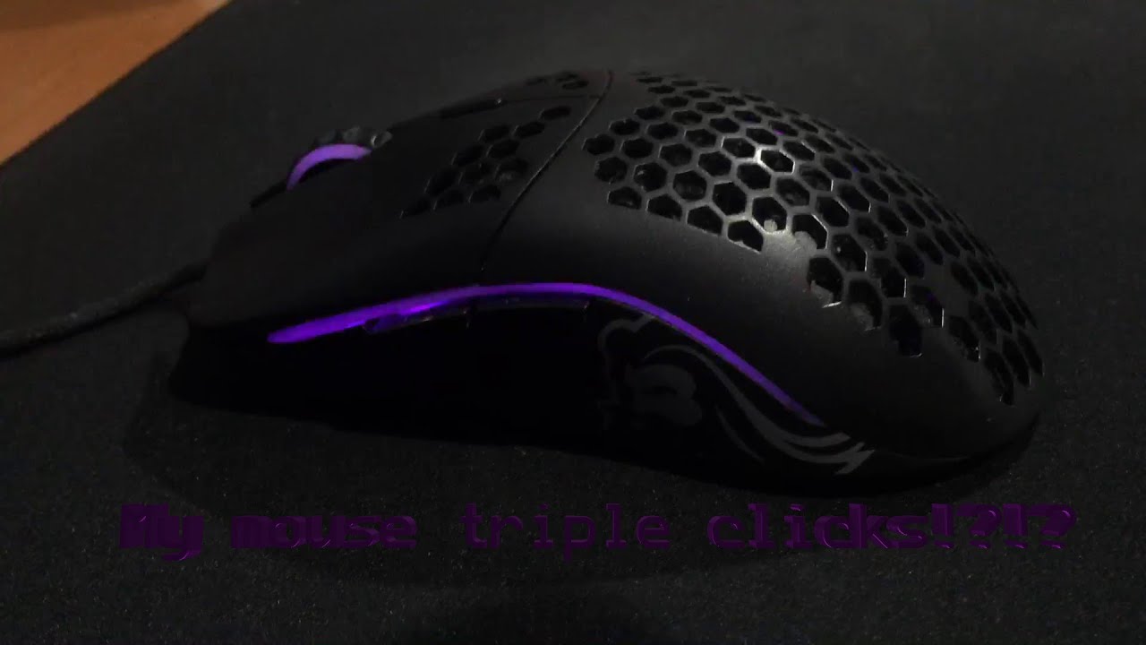 My mouse triple clicks now