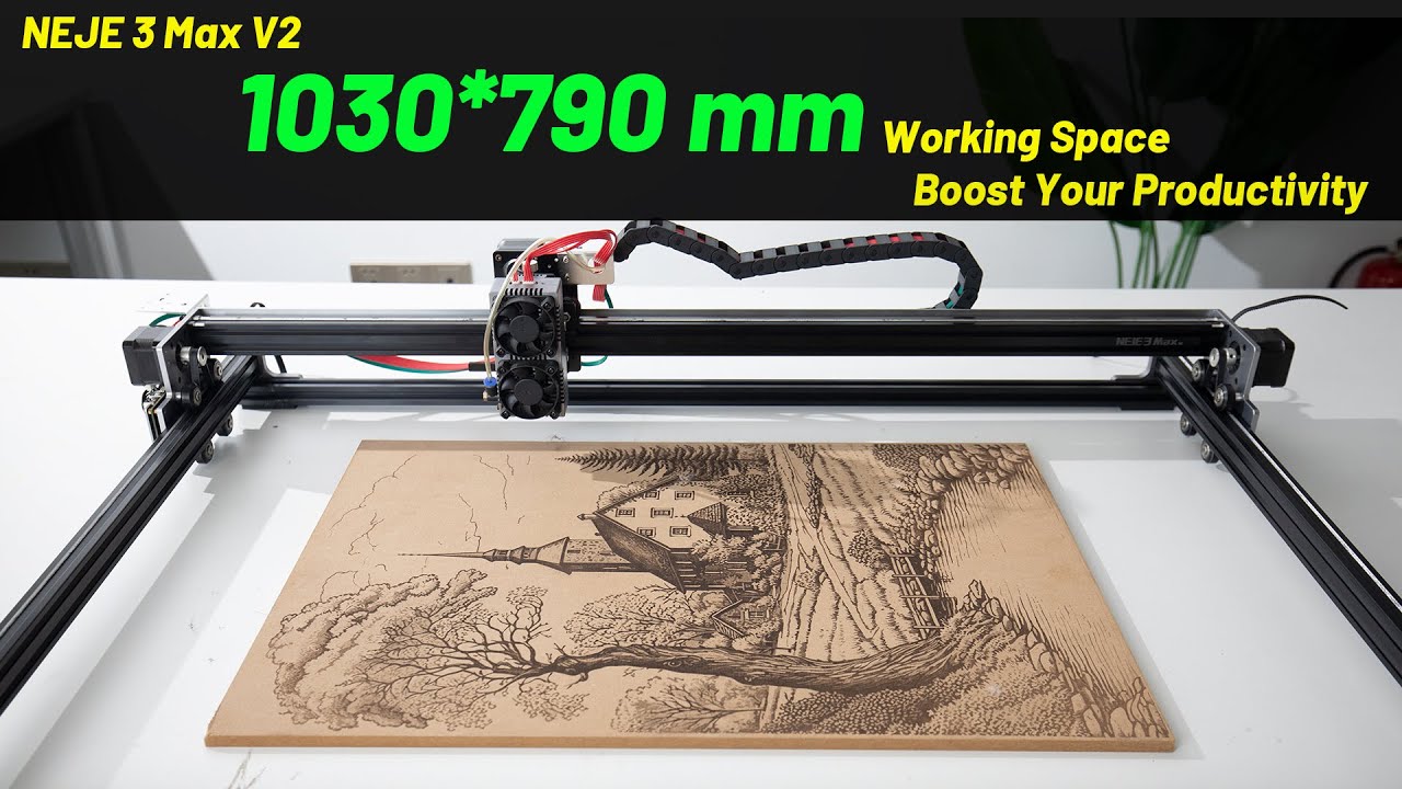 NEJE 3 Max V2|Laser Engraver with Largest Working Space|1030*790mm#diy #4k #art