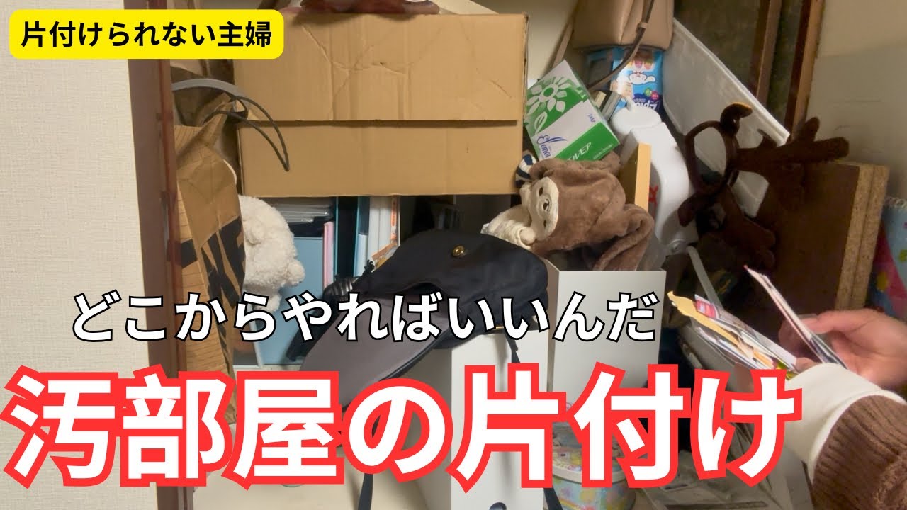 【汚部屋の押し入れ】ラスボス感ある押し入れをやっつける　【ズボラ主婦/片付け/断捨離】