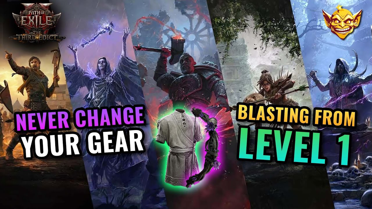 Path of Exile 2 - ONE BROKEN BUILD to level ALL classes - 0 HASSLE Never watch a guide again
