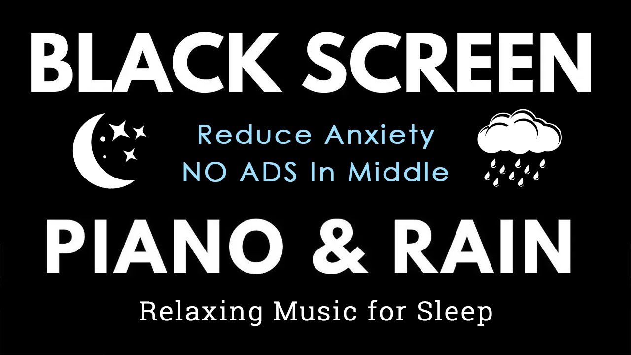 Peaceful Piano and Rain Reduces Anxiety and Help You Sleep | Meditation, Stress Relief (NO MID ADS)