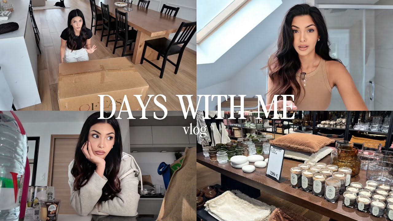 VLOG 🏡 | Nouvelles Chaises (!!!), Shopping, Retour de Courses, Skincare … | Lisa Ngo
