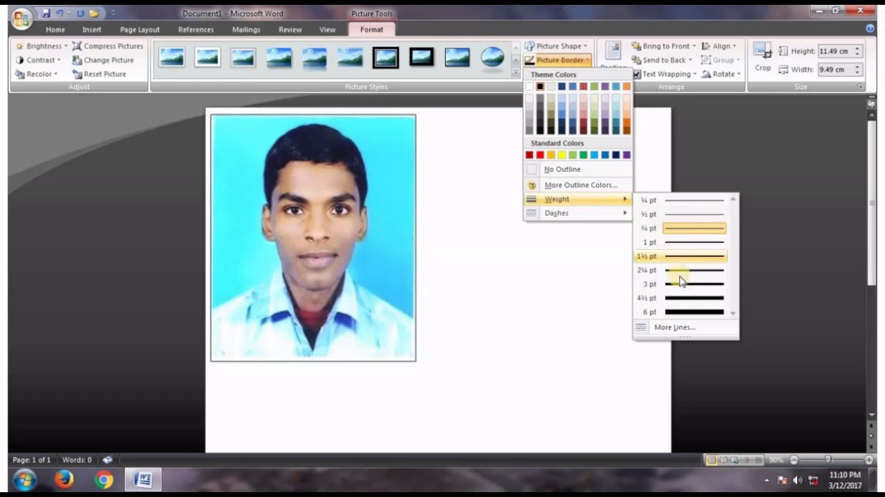 HOW TO MAKE POSTCARD SIZE IMAGE IN WORD
