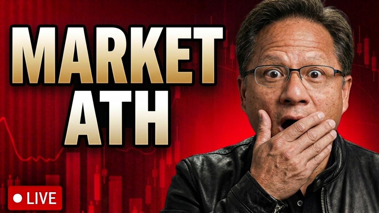 🔴NASDAQ ATH, NVIDIA RUN, WILL MARKETS HOLD? | LIVE TRADING NQ, GOLD, BTC!