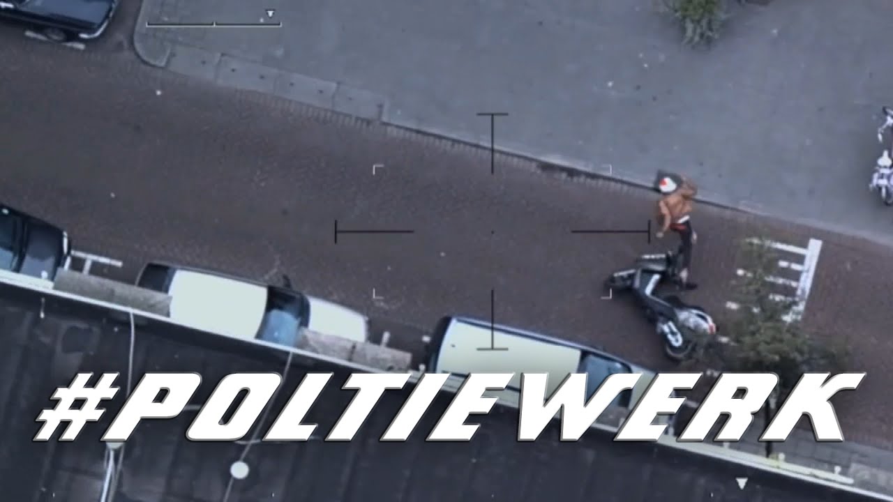Zo jaagt politieheli op joyriders