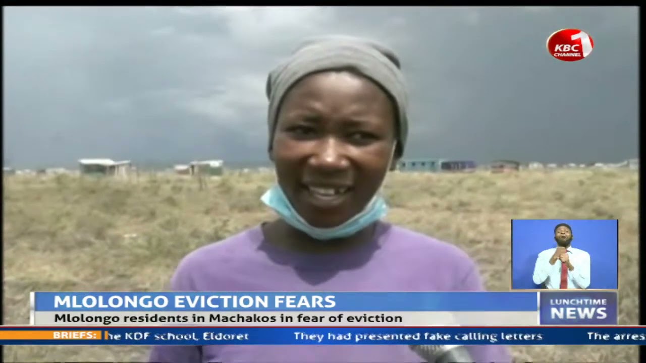 Mlolongo residents living in fear of eviction