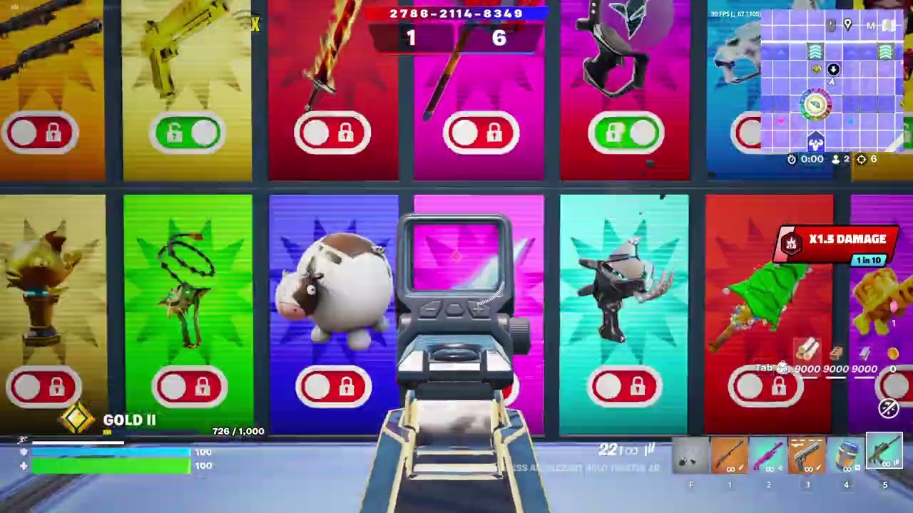 Me playing red vs blue FORTNITE