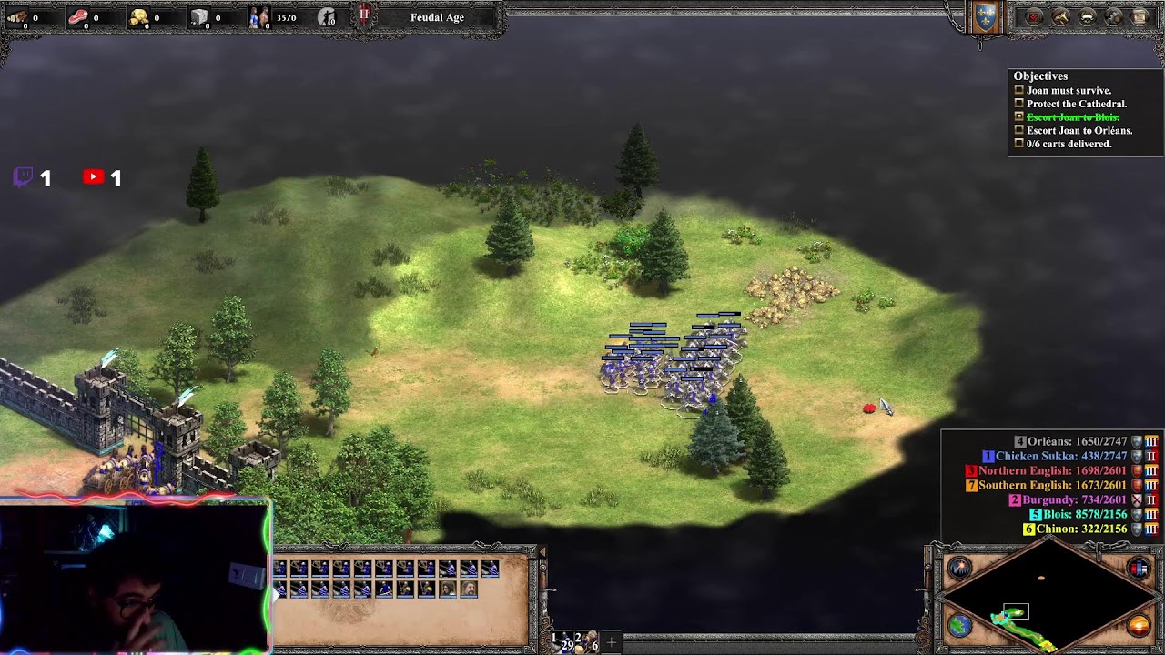 Age of Empires 2 - Joan Of Arc Campaign   - Hard Difficulty