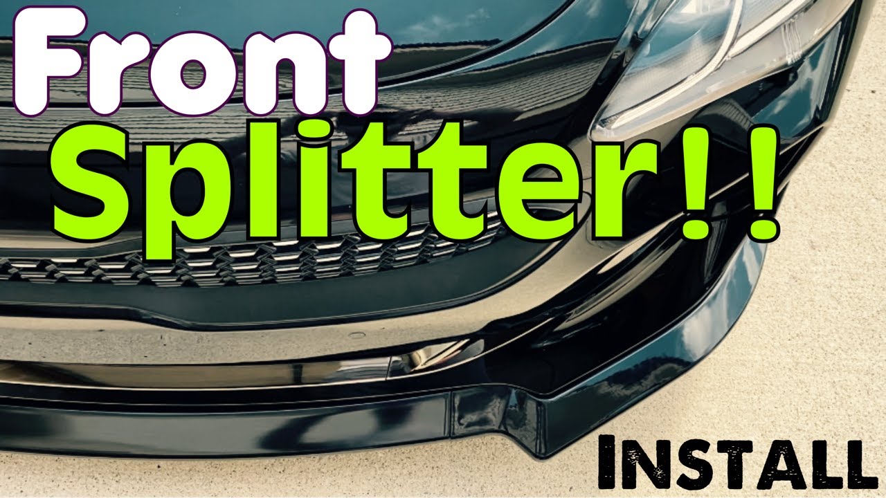 Kia Stinger GT - $100 CK-Style Front Lip /Splitter Install (eBay)