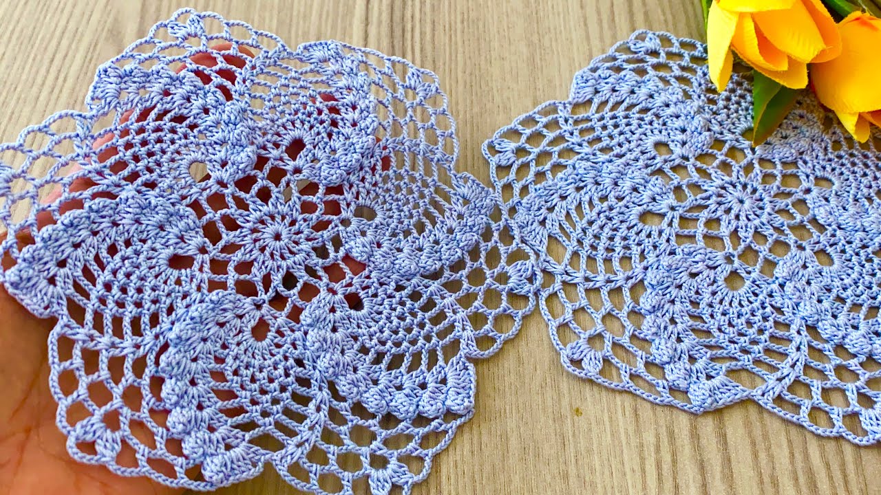 The Result is Perfect❗️Crochet Popcorn Pineapple Motif Pattern Tutorial