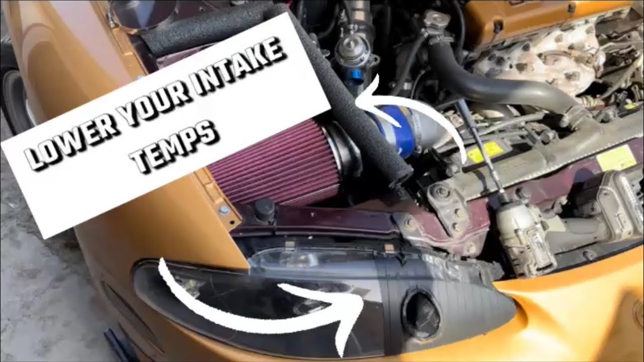 Custom intake box and Ram air headlight on my DSM