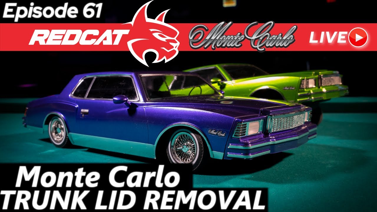 Today on Redcat Live ep.61 Part 3 - Monte Carlo Trunk lid removal - Monte Carlo LED light kit