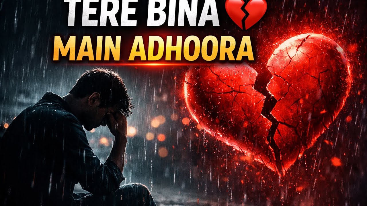 Tere Bina Main Adhoora 😢 Sad Video Song Hindi | Broken Heart Song | Music 2026