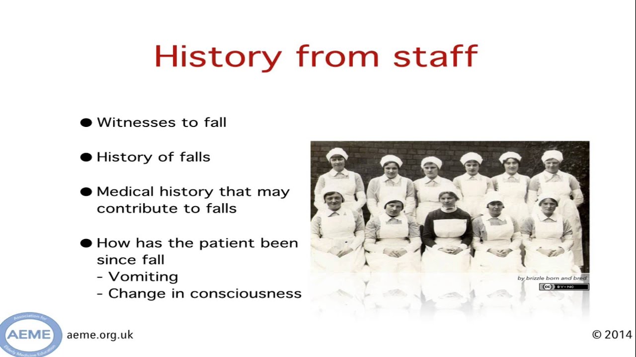 Focused Assessment Following a Fall on the Ward