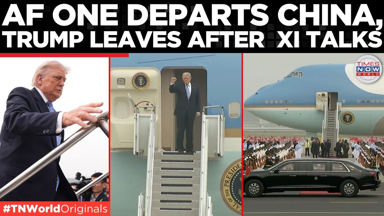 WATCH: Air Force One Departs China as Trump Leaves High-Stakes Talks with Xi Jinping