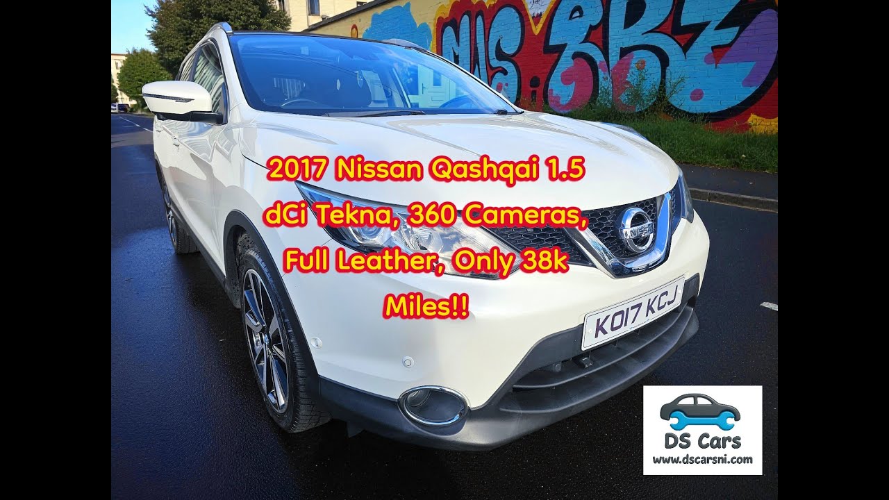 2017 Nissan Qashqai Tekna 1.5dCi, Full Leather, 360 Cameras, only 38K Miles!!