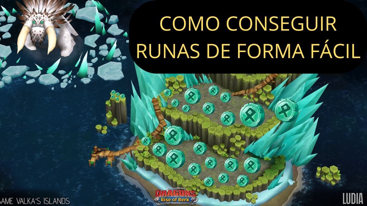 Dicas de como CONSEGUIR RUNAS DE FORMA RÁPIDA - Dragões a Ascenção de Berk #dragonsriseofberk