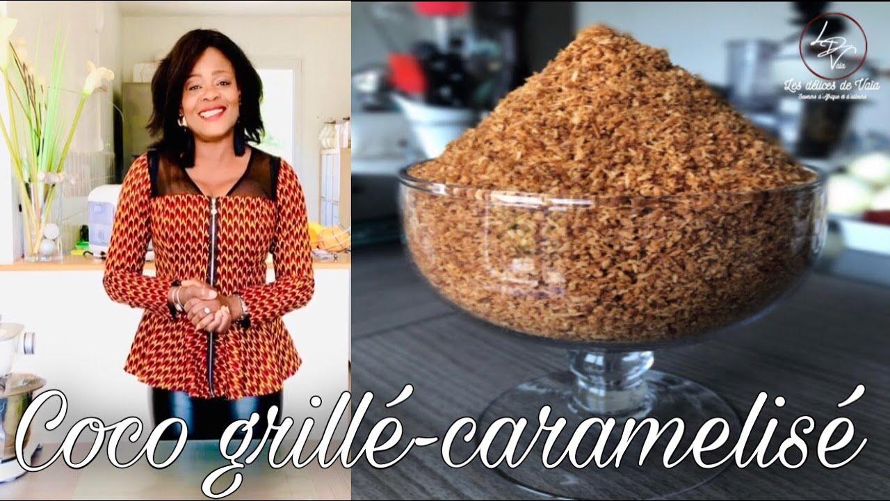 Comment faire du coco grillé-caramélisé / How to make roasted-caramelized coconut