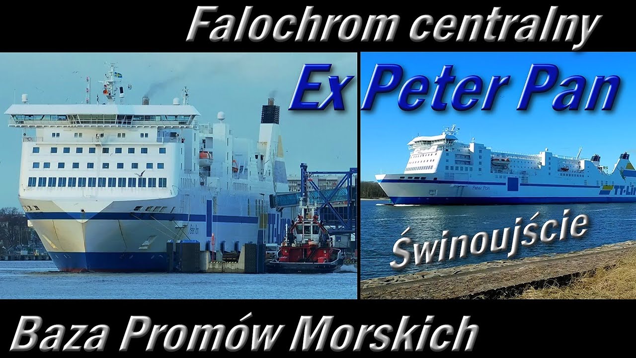 Prom Ex. Peter Pan TT-Line, teraz Tinker Bell w wielu ujęciach w Świnoujściu | Ferries Channel 