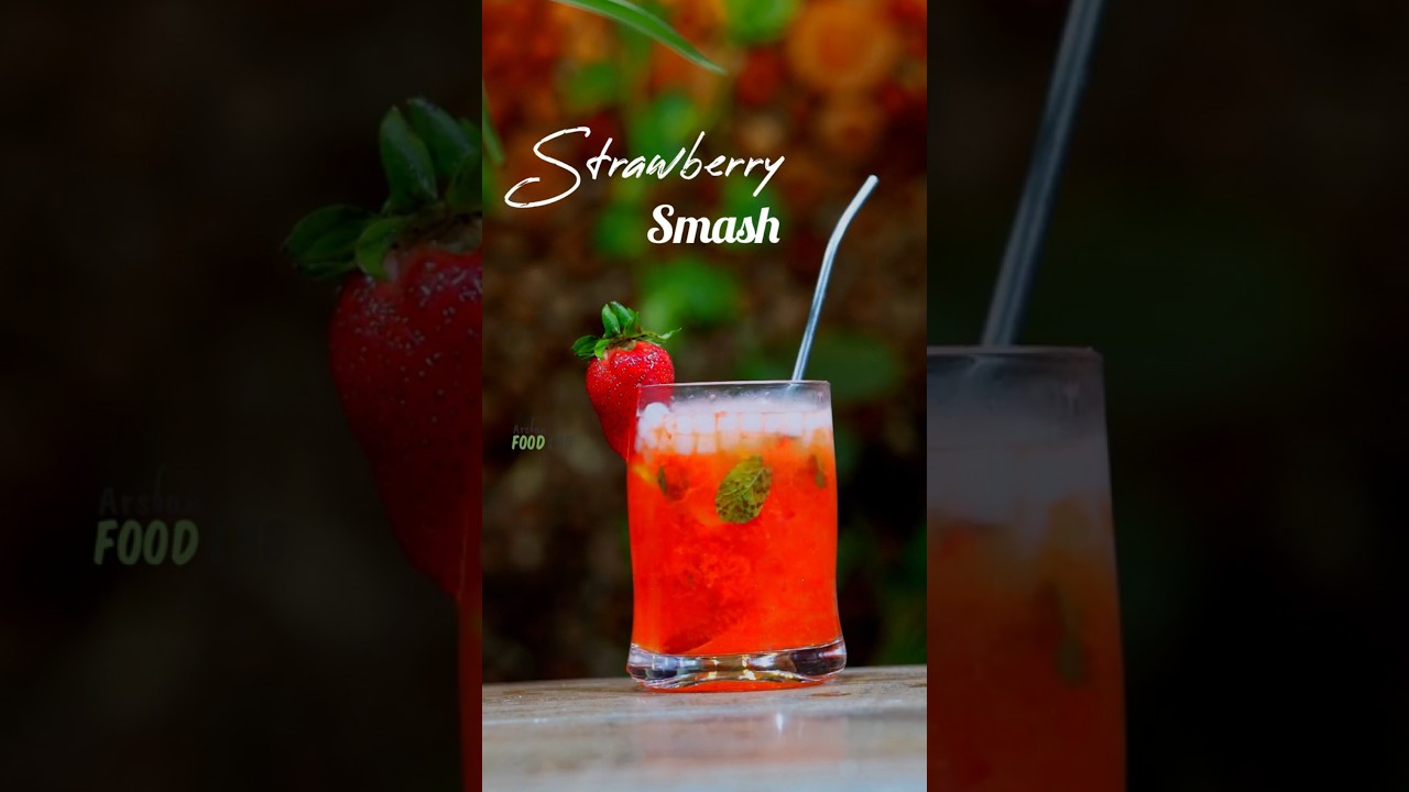 Perfect Strawberry Smash . #summerdrink #arslanfoodlab