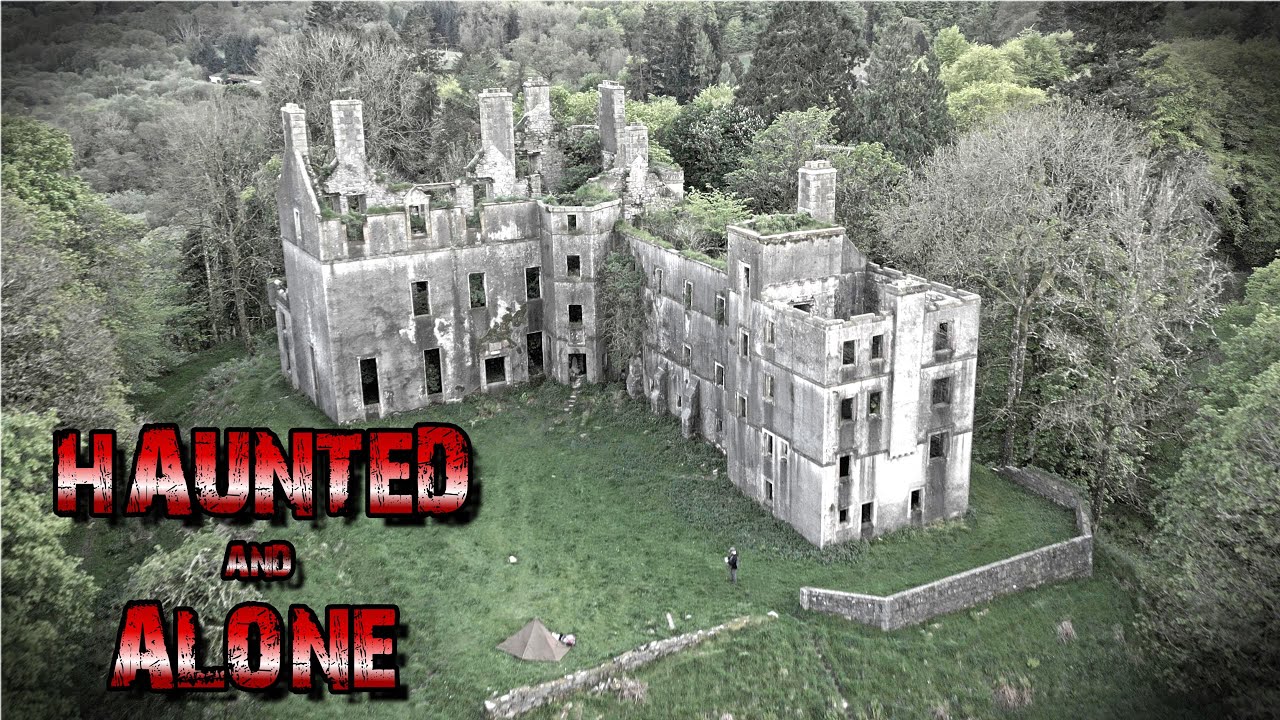 Scary Wild Camp ALONE at a HAUNTED Abandoned Castle!!