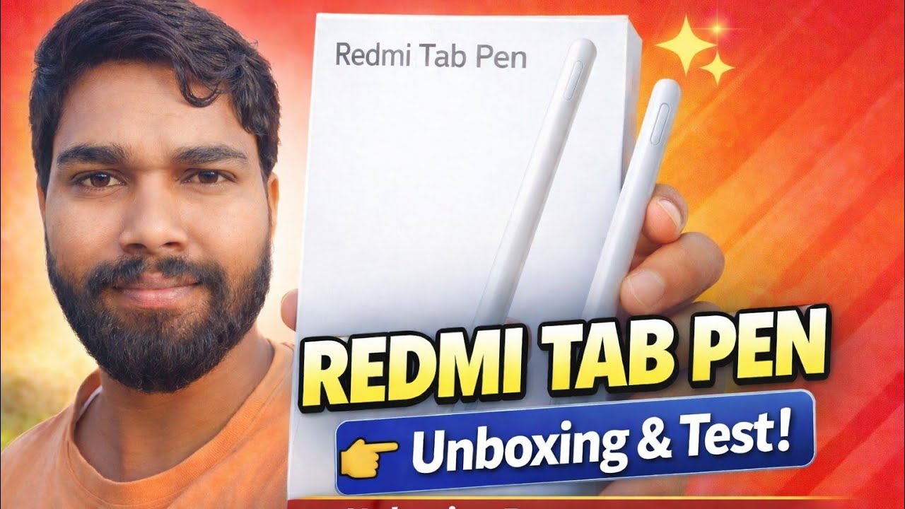 Redmi Tab Pen 🖊️ Unboxing | First Look & Test ✨ | Deliver With Pradeep