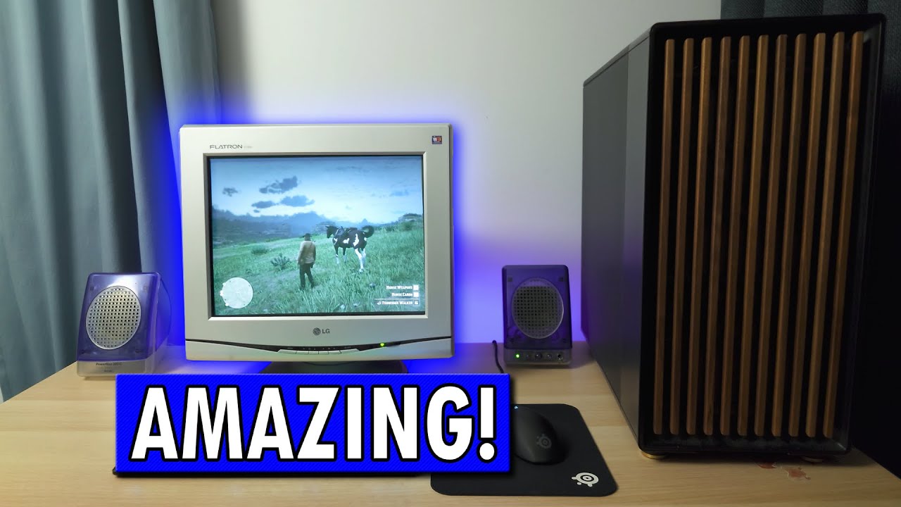 Modern games on a CRT Monitor in 2025