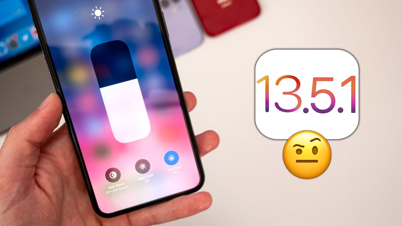 iOS 13.5.1 has a strange issue..