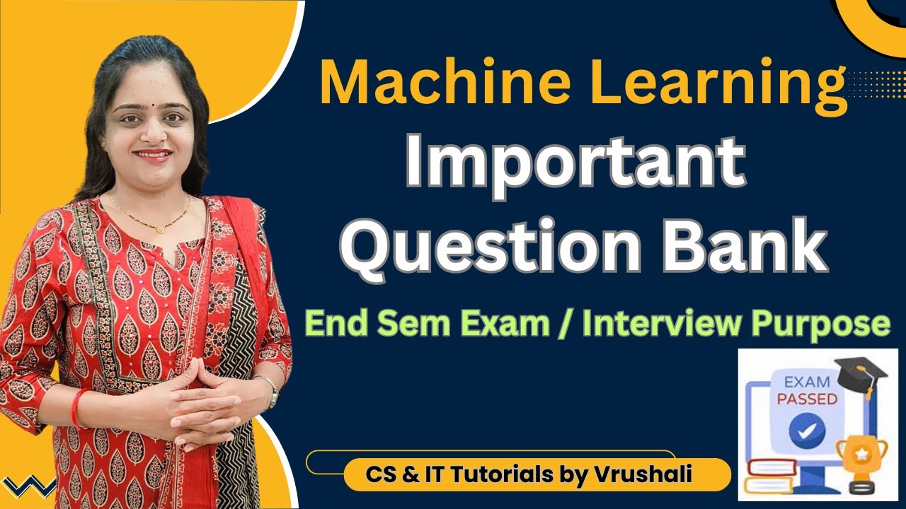 Machine Learning Important Question Bank Unit Wise | ML Full Course @csittutorialsbyvrushali