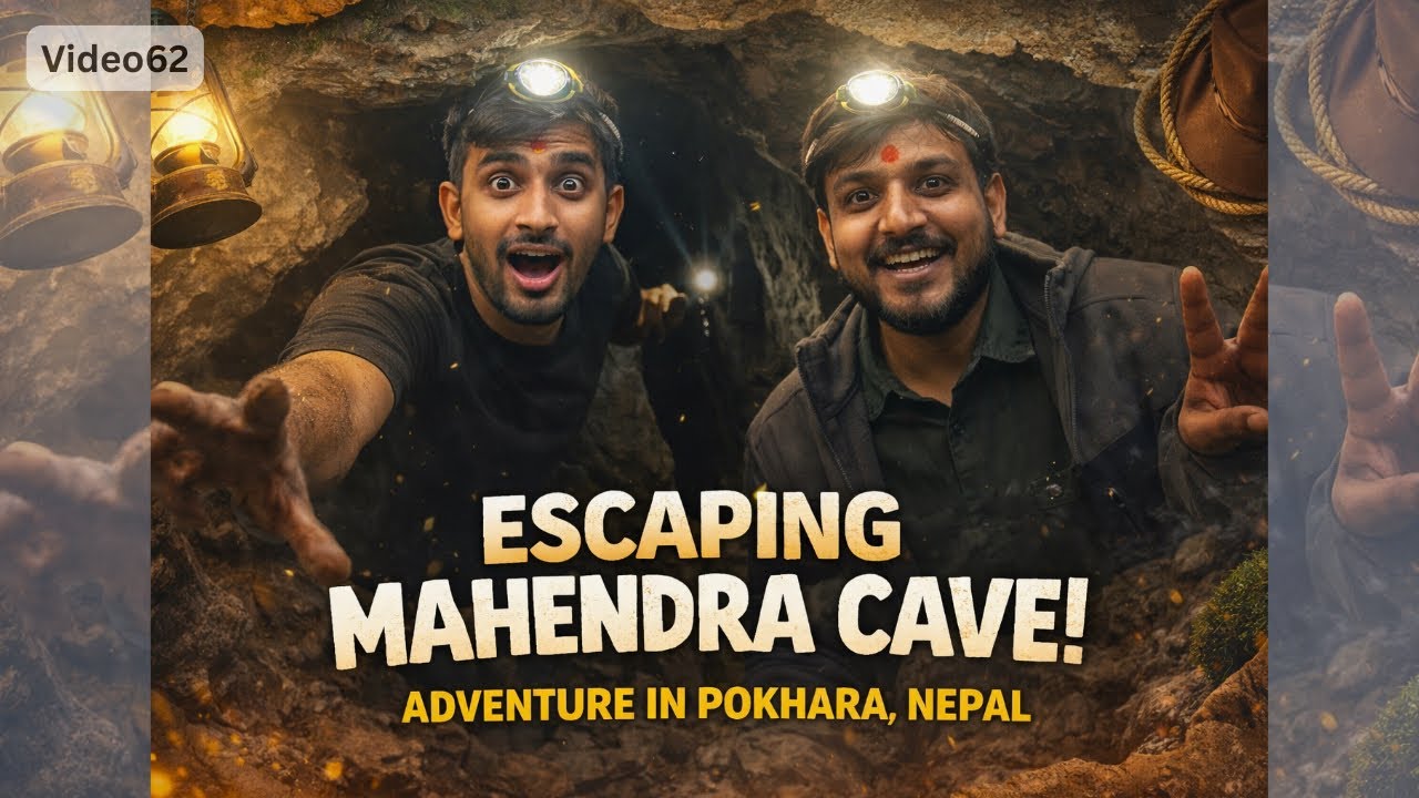 Escaping Mahendra Cave | Nepal Pokhara Sightseeing Part-4 | Daily Vlog 62/100