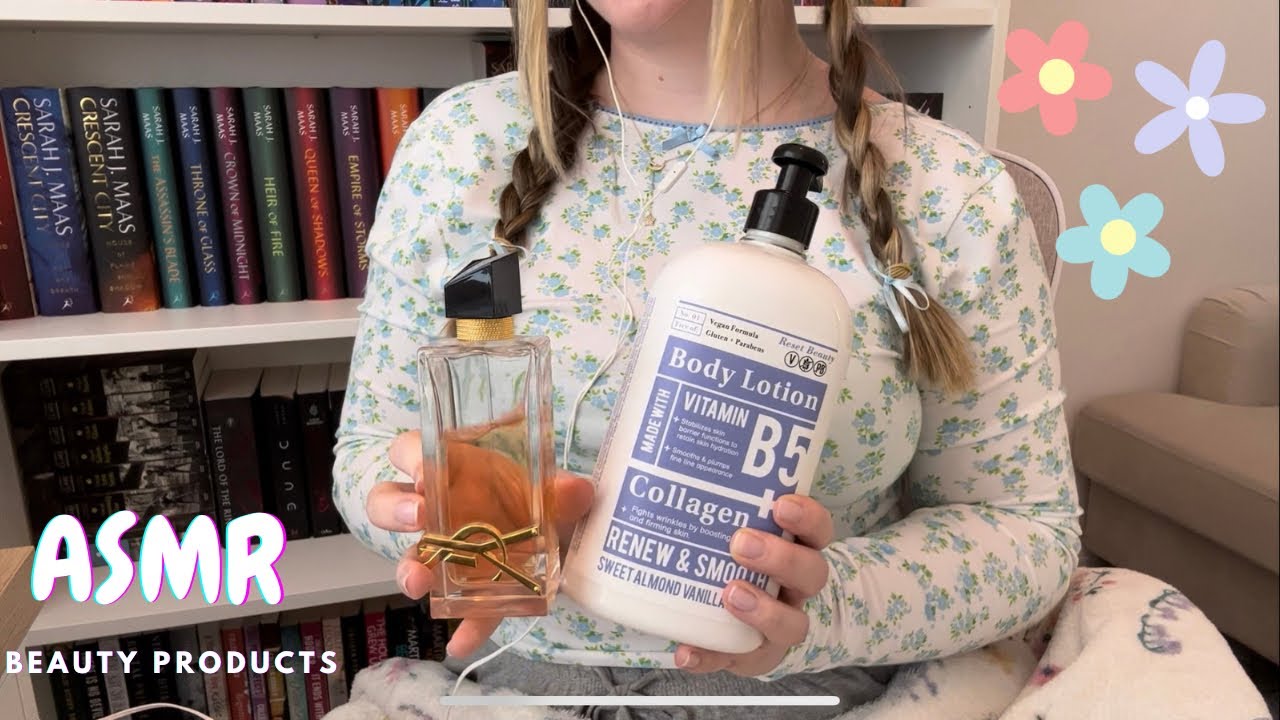 ASMR- Tapping and Scratching on Beauty Products🌺 Glass Tapping, Container Tapping