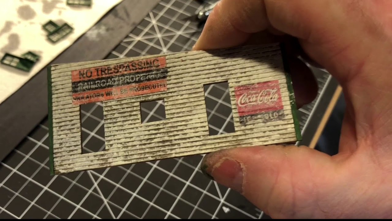 Building FOS Scale Models Yard Office One: Laser cut wooden kit HO Scale Railroad Structures