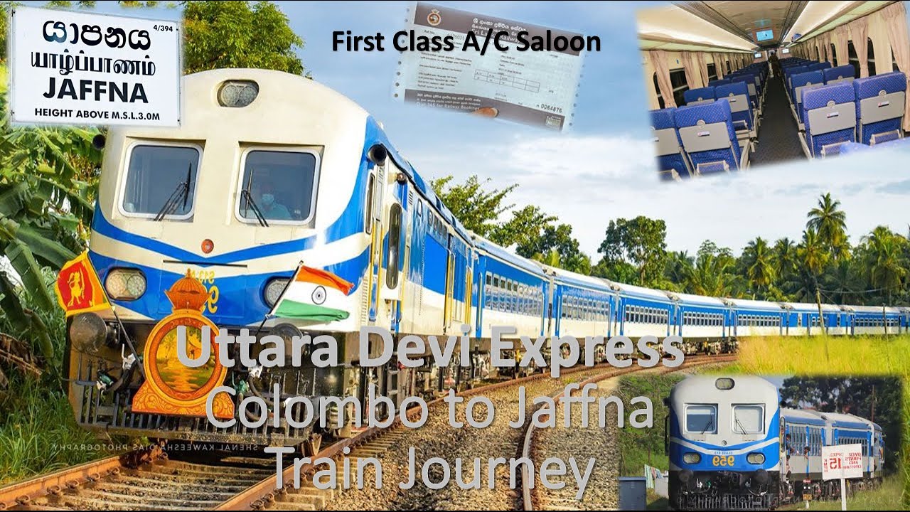 Colombo to Jaffna 1st Class Train Journey | Uttara Devi Intercity Express | උත්තර දේවි එක්ක යාපනය‍ට