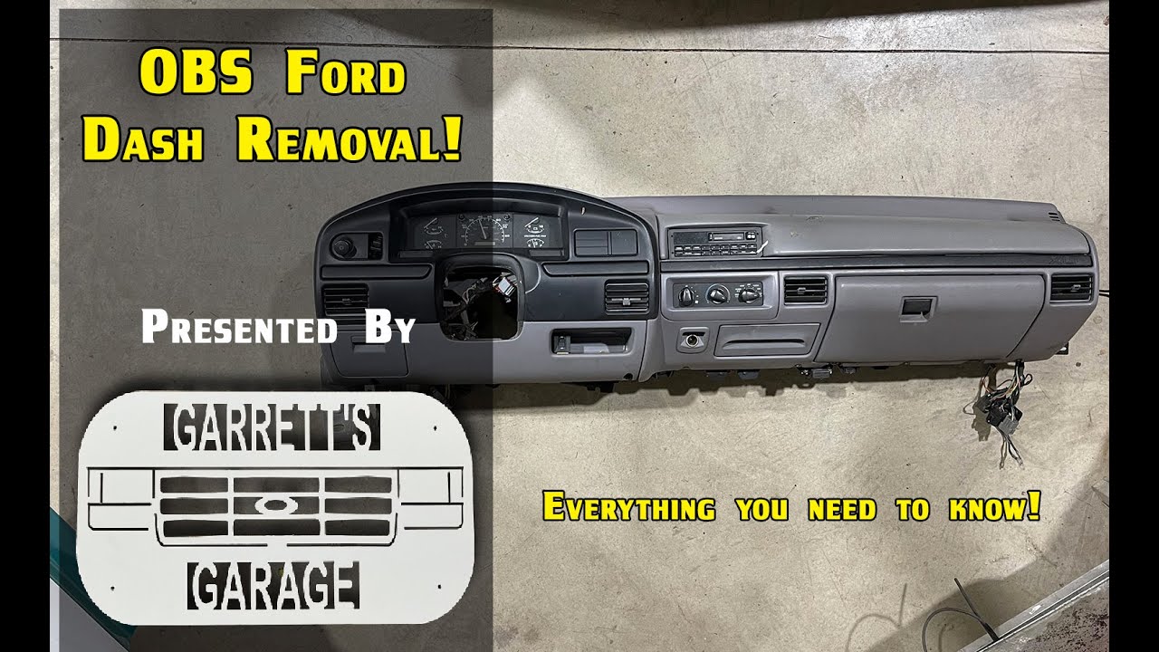 Снятие приборной панели с вашего Ford OBS 92-96/7 годов выпуска