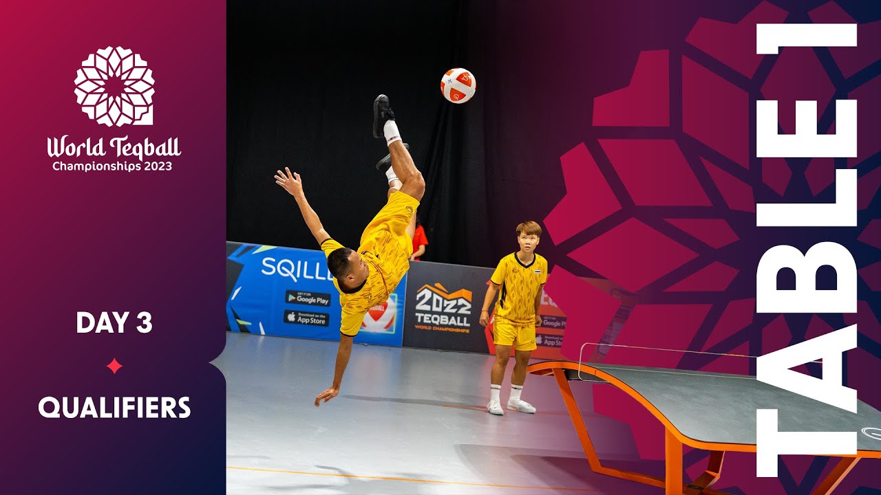 LIVE - World Teqball Championships - Bangkok | DAY 3 - TABLE 1