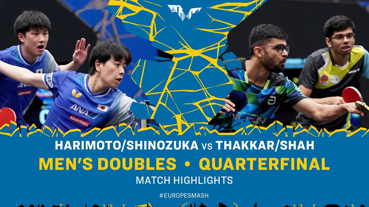 Harimoto/Shinozuka vs Thakkar/Shah | MD QF | #EuropeSmash 2025