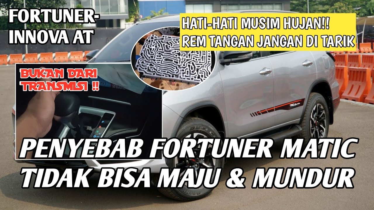 Solusi REM Fortuner macet akibat banjir || Jangan dipaksa!!