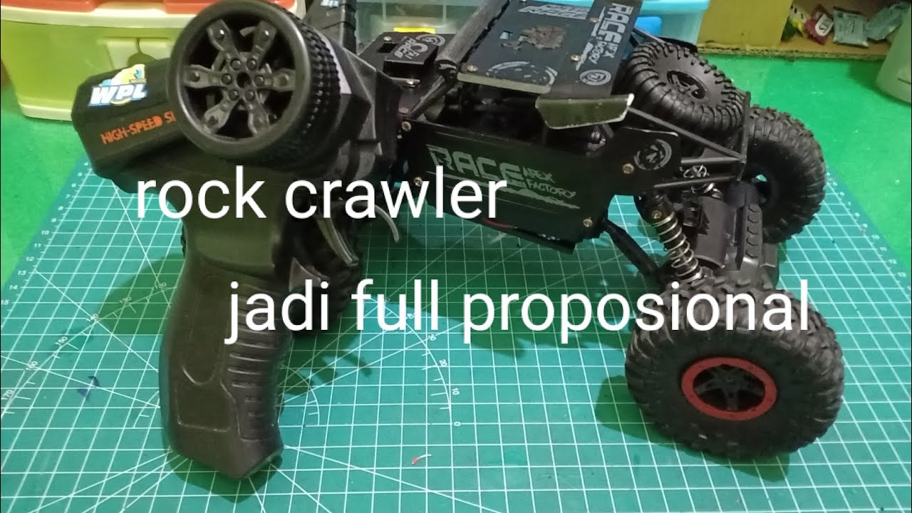 cara upgrade rc rock crawler menjadi full proposional