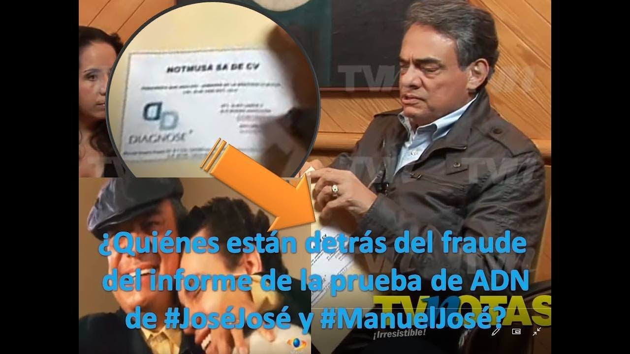 Manuel José, José José y su prueba de ADN ¿FRAUDE MÉDICO  Periodistas injurian a #ManuelJosé