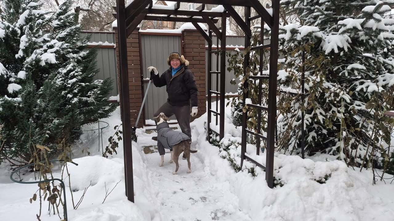 Дачне життя, потроху звикаємо жити за містом. Відкопуємося від снігу.