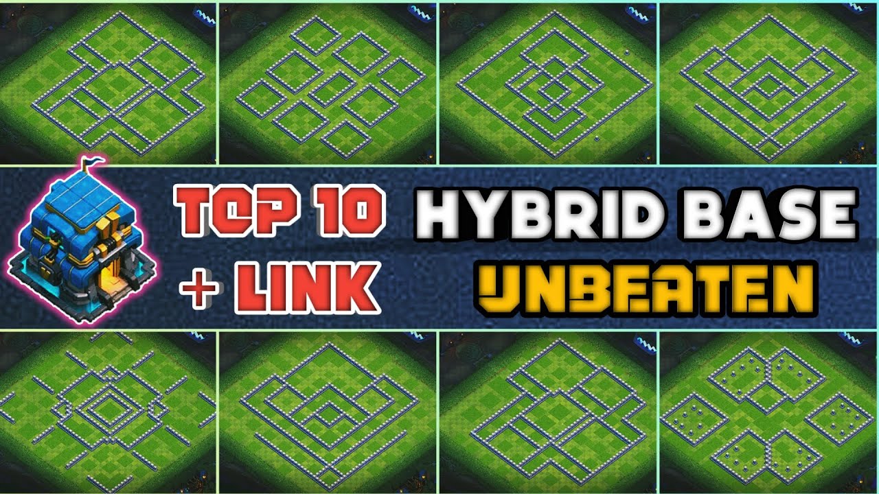 TOP 10 BEST TH12 HYBRID BASE | TH12 HYBRID BASE | COC TOWN HALL 12 BASE WITH LINK | UPDATE 2023
