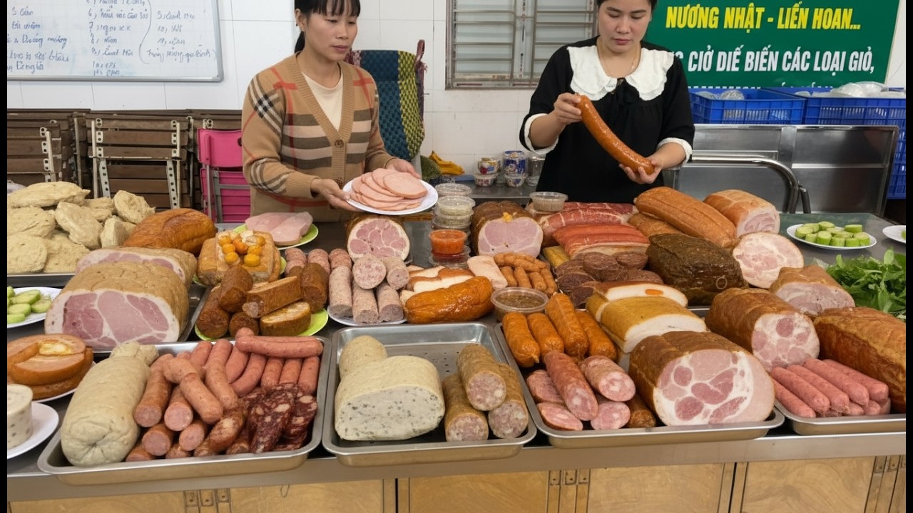 👉 Hơn 300kg Giò Chả, Xúc Xích, Dăm Bông Được Làm Trong Một Buổi Sáng | Vũ Tình TV