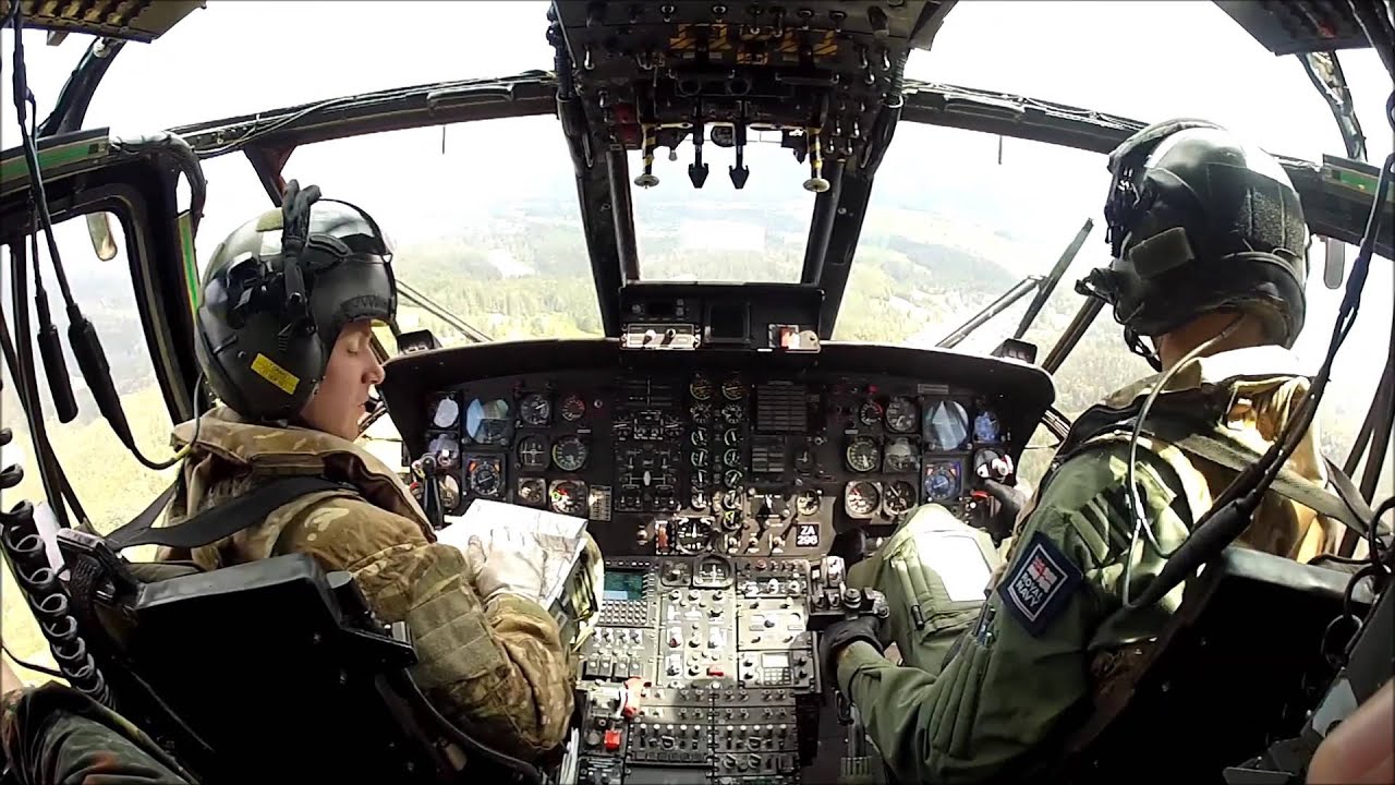 Flight with Royal Navy Sea King