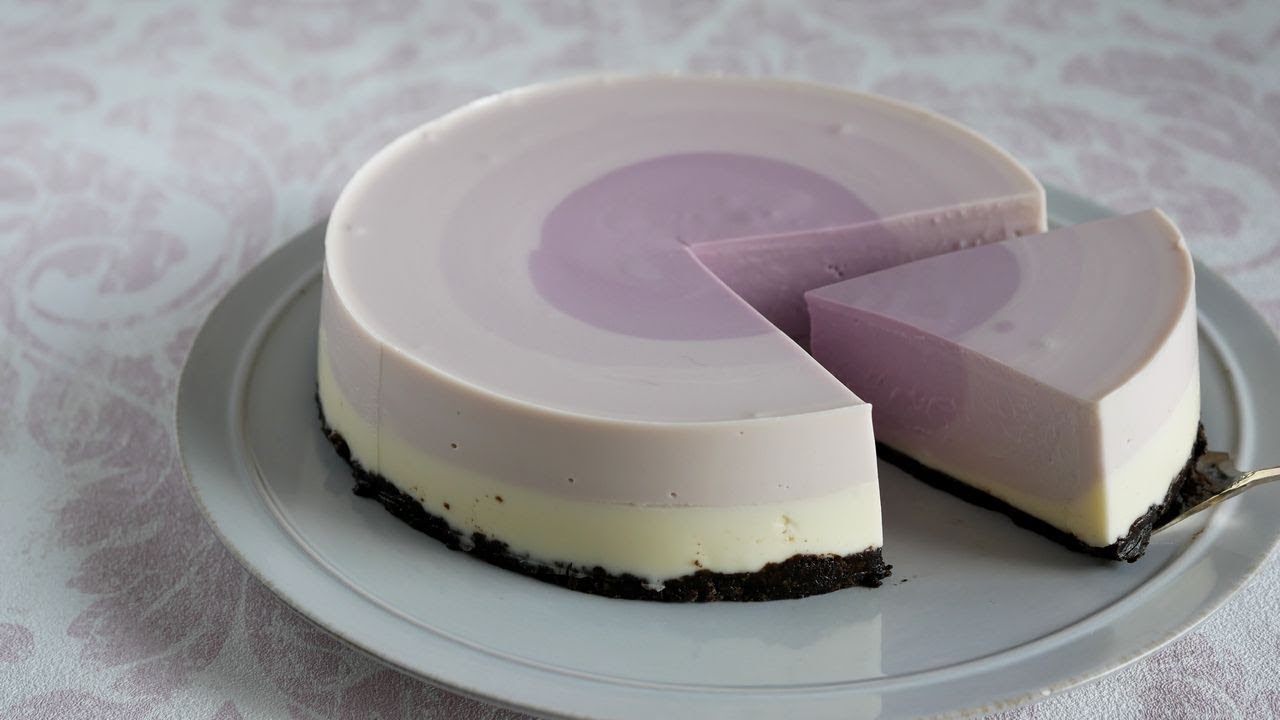 ブルーベリーレアチーズケーキ作ってみた! | No-Bake Blueberry Ripple Cheesecake